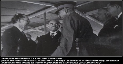 ataturk iran sahi riza pehlevi ile