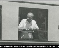 Atatürk Trakya Manevralarını İzliyor