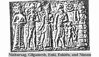 ufa-Ninsun-Gilgamesh-Utu-Enkidu-Lama
