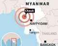 Myanmar’da 6.8 şiddetinde deprem