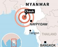 Myanmar’da 6.8 şiddetinde deprem