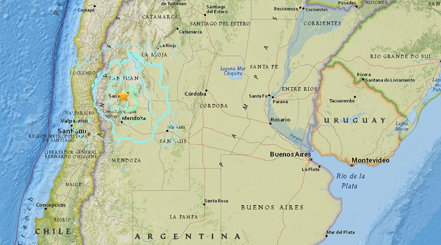 Arjantin’de 6.4 şiddetinde deprem