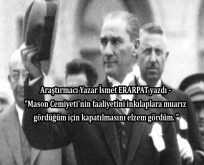 Atatürk’ün Yahudilik ve Masonluk bağlantısı arayışları